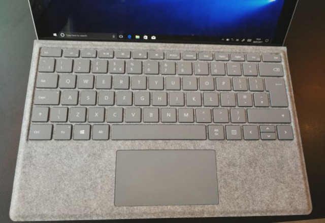 Microsoft Surface Pro Type Cover keyboard alcantara