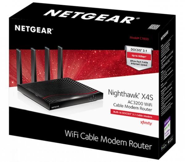 NETGEAR unveils Nighthawk X4S AC3200 WiFi DOCSIS 3.1 Cable Modem Router