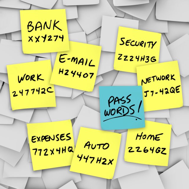 sticky notes password protection