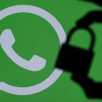 WhatsApp logo with padlock