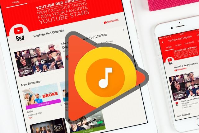 Google Play Music and YouTube Red to merge into a new streaming service