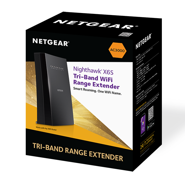 NETGEAR launches Nighthawk X6S (EX8000) AC3000 Tri-band WiFi Range