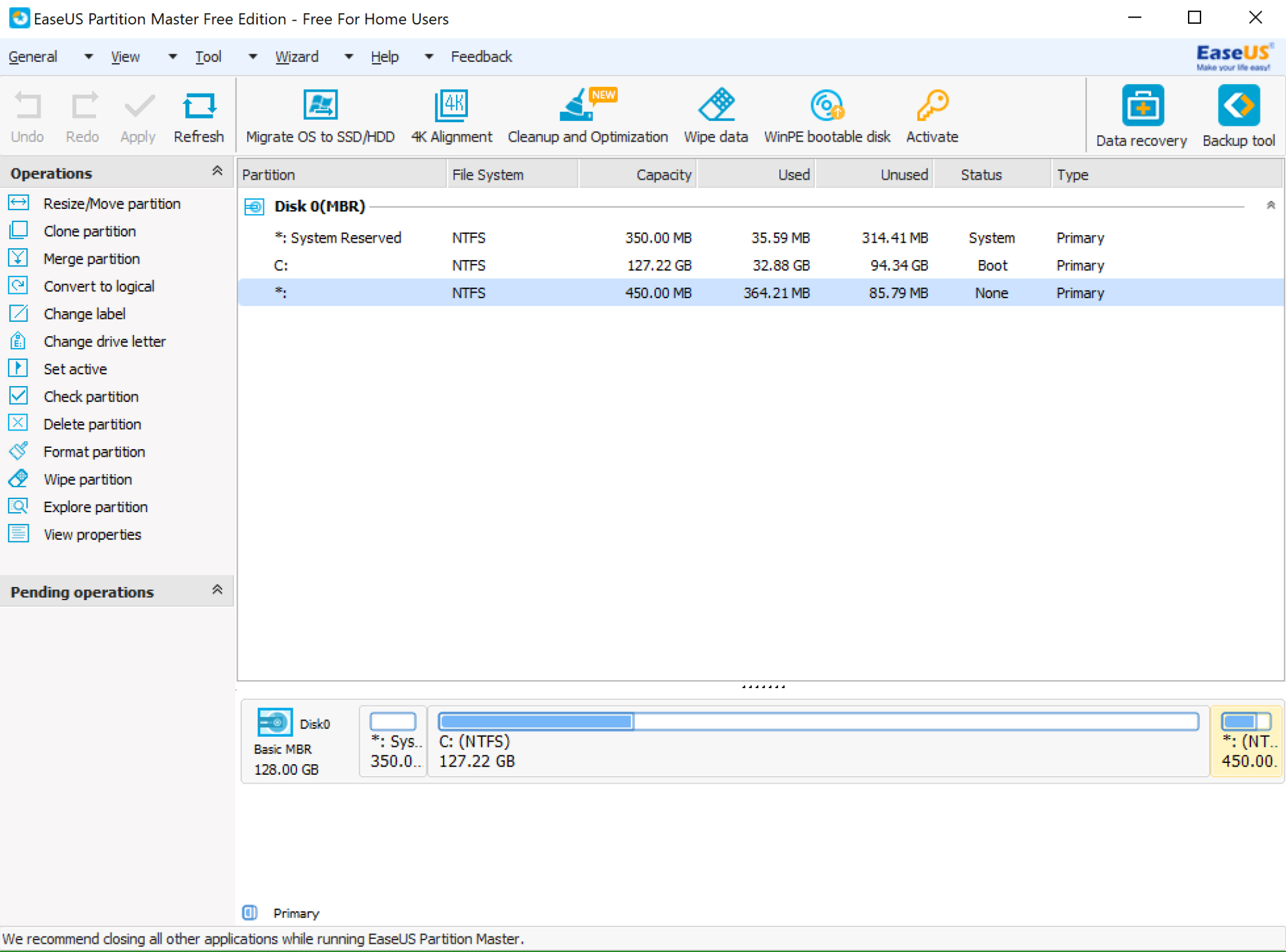 easeus partition master 10 free version