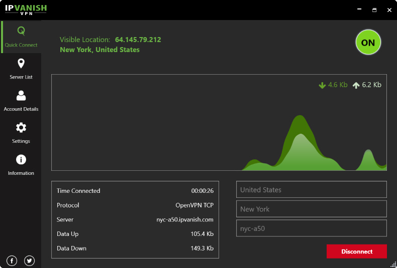 vpn ipvanish log in