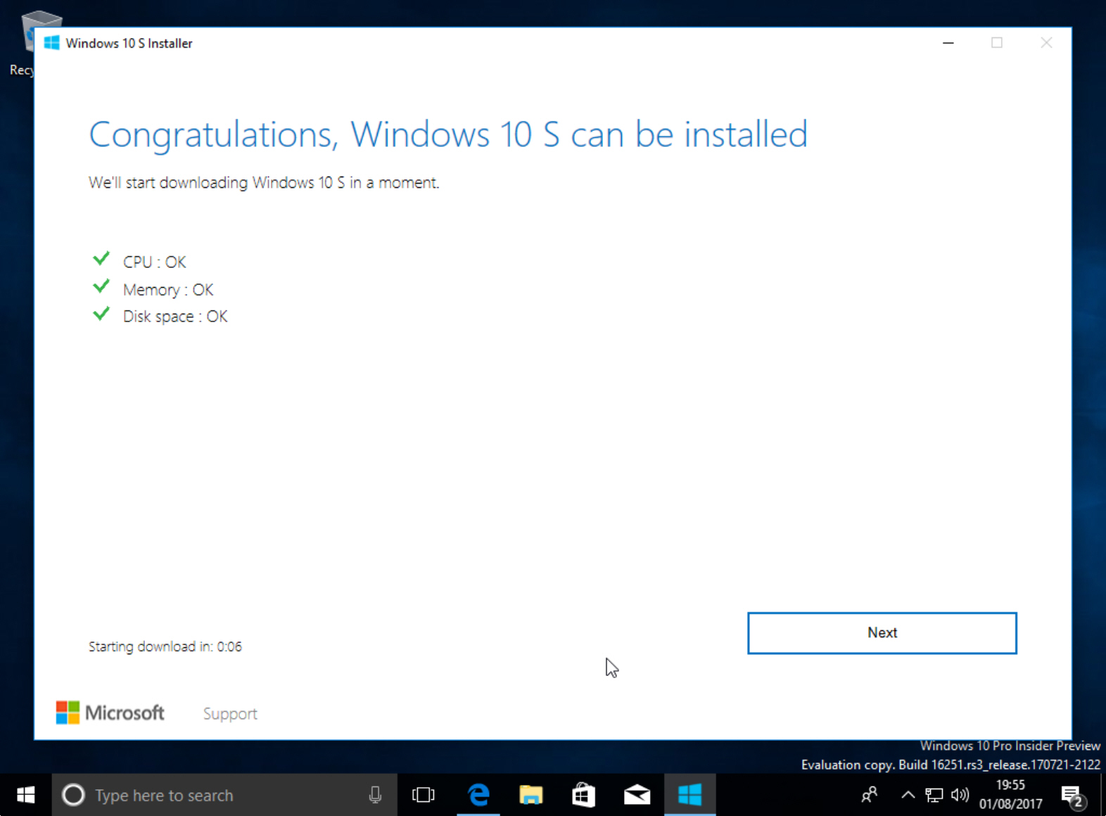 Microsoft windows 10 installer