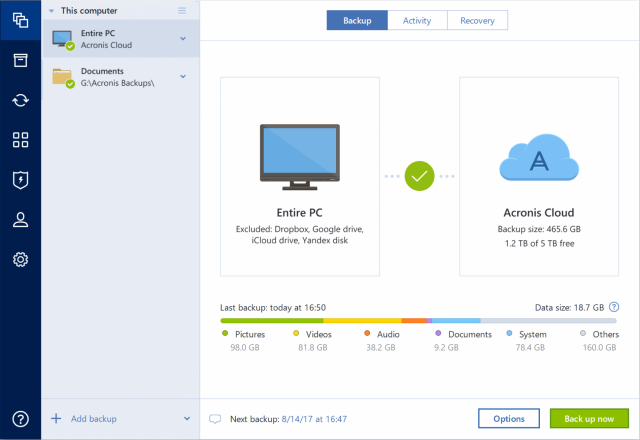 acronis true image home 2017 скачать