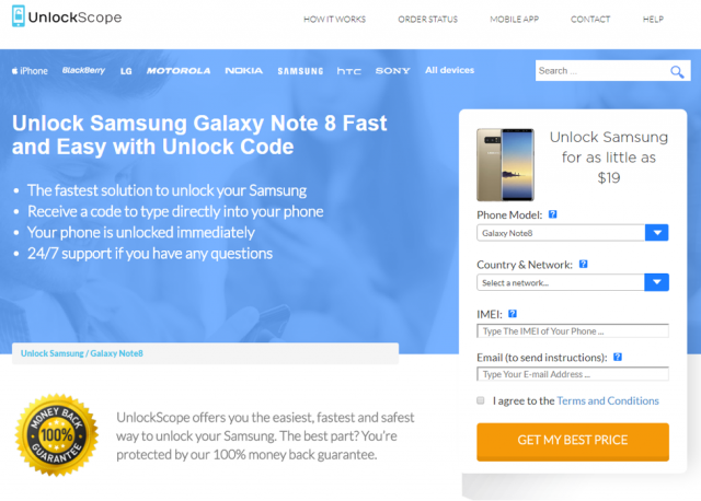 how to unlock samsung galaxy note8 1