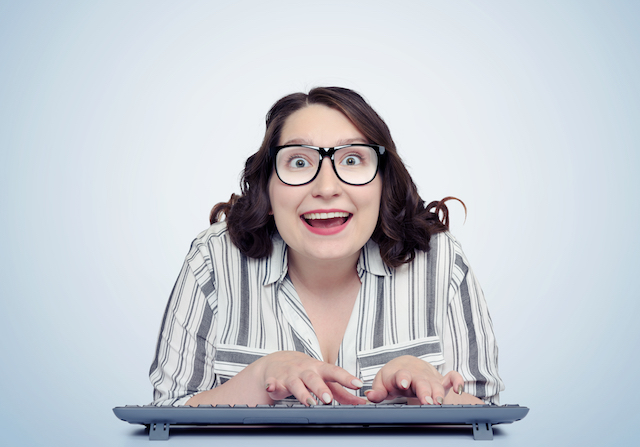 Excited_Woman_Lady_Glasses_Keyboard_Excited_Smile