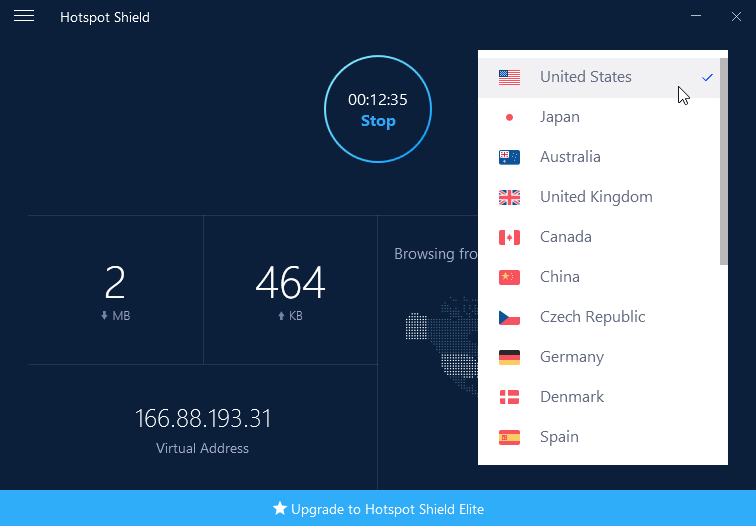 Surf the web securely and anonymously with Hotspot Shield 7