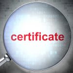 Magnified certificare