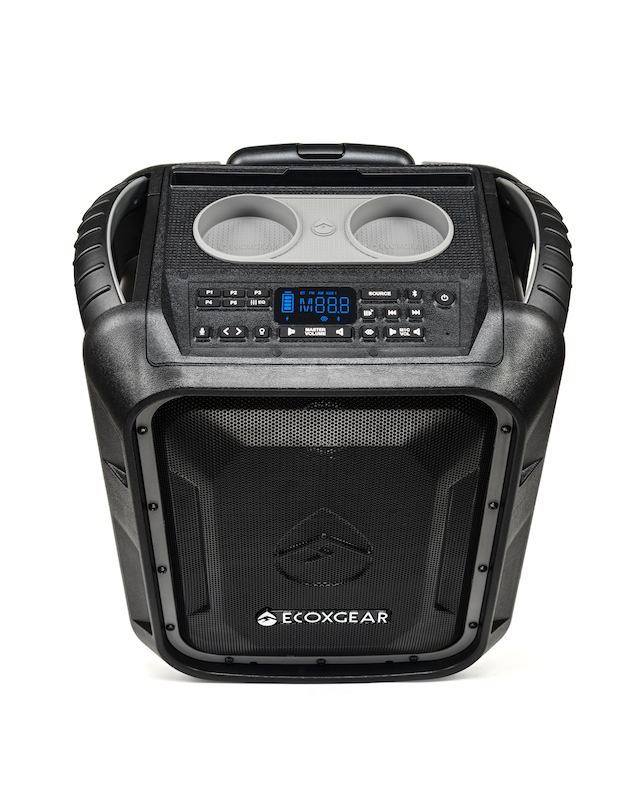 photo of ECOXGEAR EcoBoulder+ Bluetooth Speaker has wheels, a bottle opener, and cup holders image