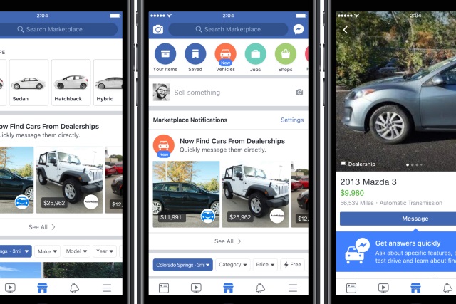 Facebook Launches Dedicated Used Car Marketplace Section Complete With Kelley Blue Book Pricing Betanews