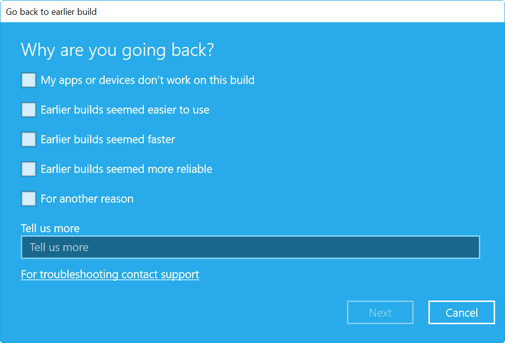 microsoft updates for windows 10 to uninstall windows 7