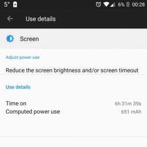 OnePlus 5T best battery life screen on time