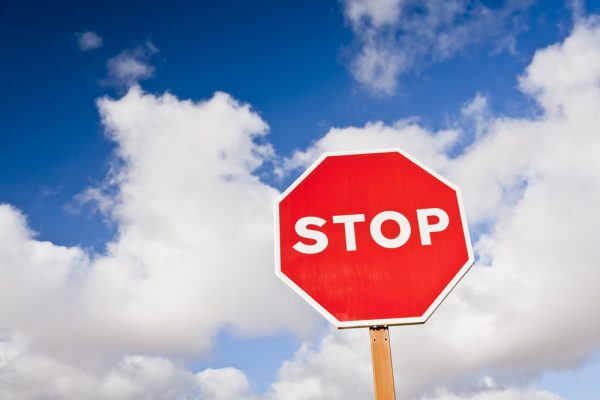 cloud stop sign