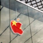 Chinese flag on Apple store