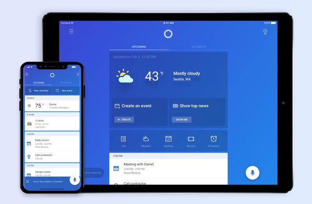 Cortana for iPad