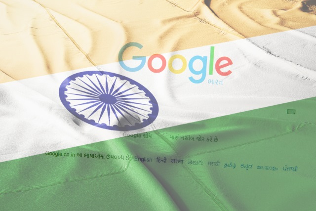 Indian flag and Google
