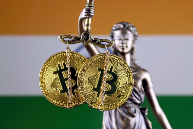 Indian flag and Bitcoin