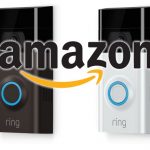 Ring camera with an Amazon logo