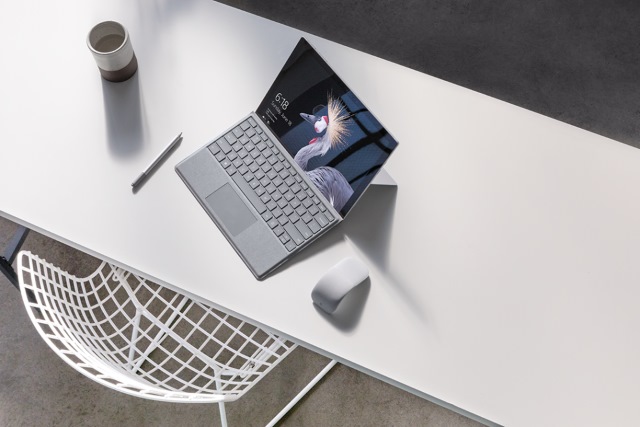 Surface Pro on a table