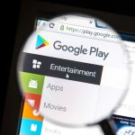 Google Play Store magnifying glass