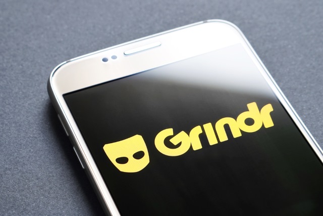 Grindr on smartphone