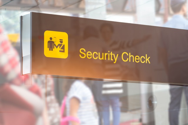 Security Check sign