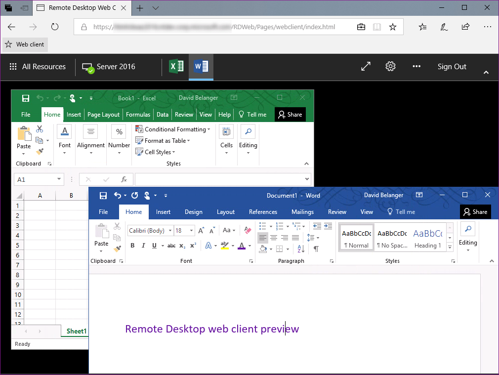 windows remote desktop client