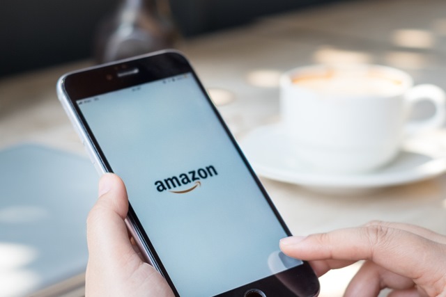 Amazon logo on iPhone