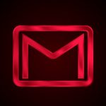 Glowing Gmail icon