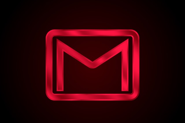 Glowing Gmail icon