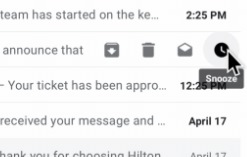 Gmail snooze
