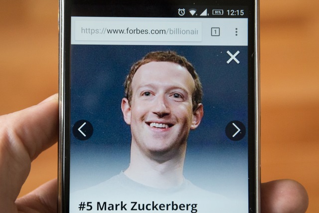 Mark Zuckerberg on Forbes website