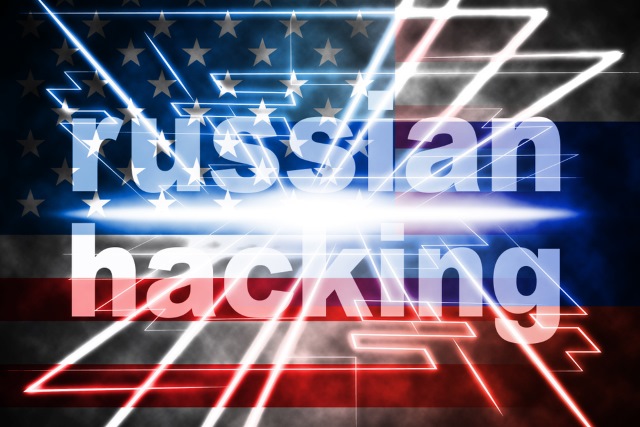 Russian hacking and US flag
