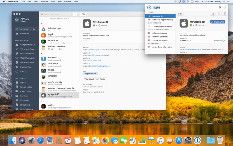 1password mac app