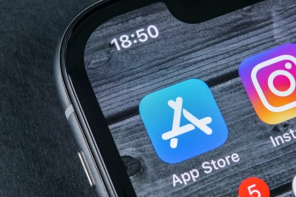 App Store icon on iPhone X