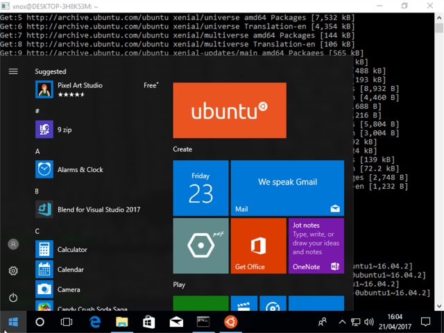 Ubuntu 18.04 LTS in the Microsoft Store