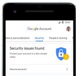 Google Account on mobile