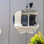 Metallic Apple logo