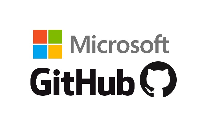 Microsoft and GitHub logos