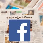 New York Times with Facebook logo