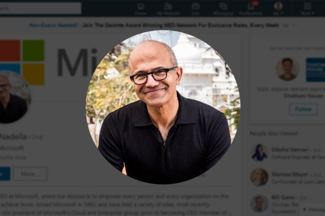 Satya Nadella on LinkedIn