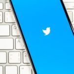 Twitter logo on iPhone X