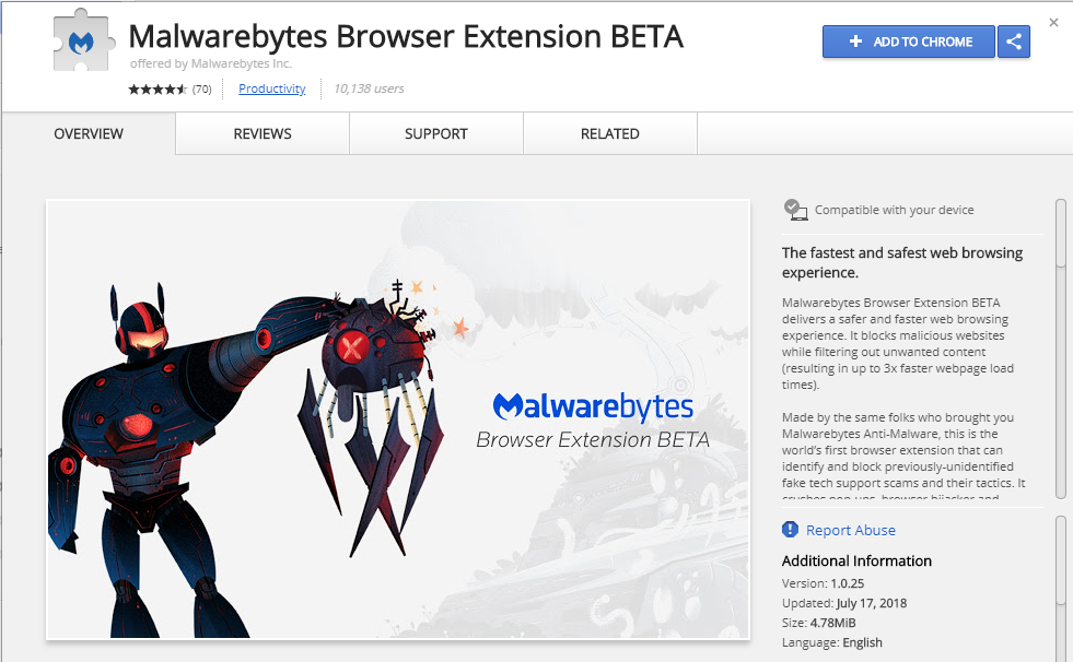 is malwarebytes free safe