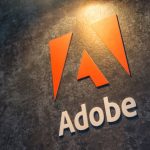 Adobe logo on wall