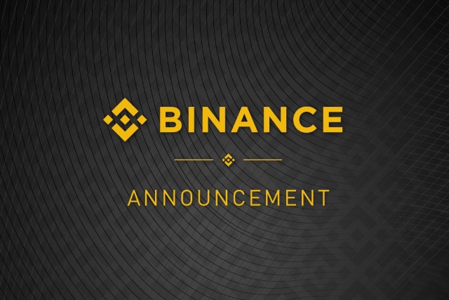 Binance announcement