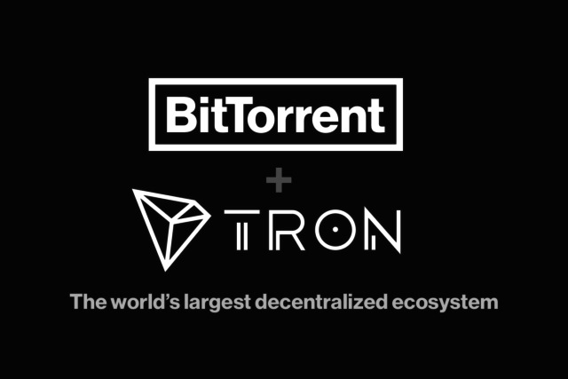 BitTorrent and TRON logos