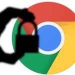 Chrome icon with a padlock