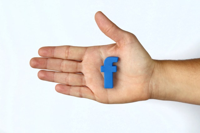 Facebook in palm